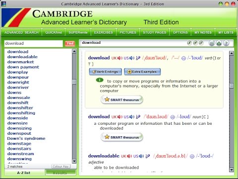 cambridge dictionary download for pc